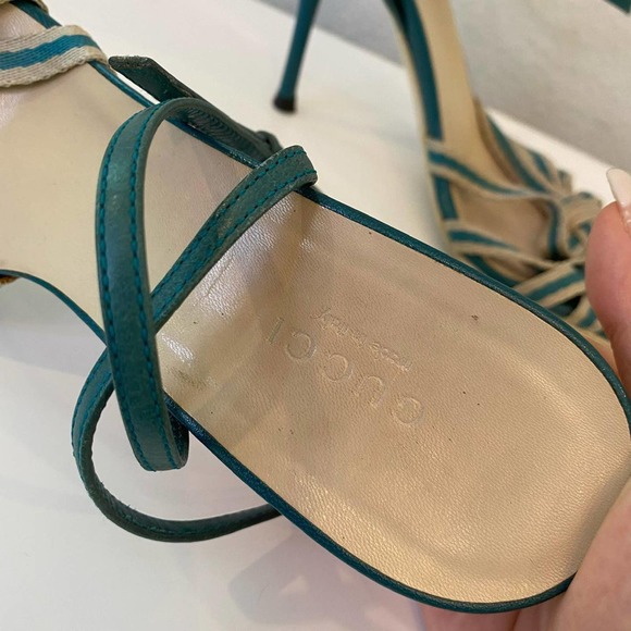 Great Condition Authentic Strappy Gucci Heels Size 7 - Picture 2 of 4